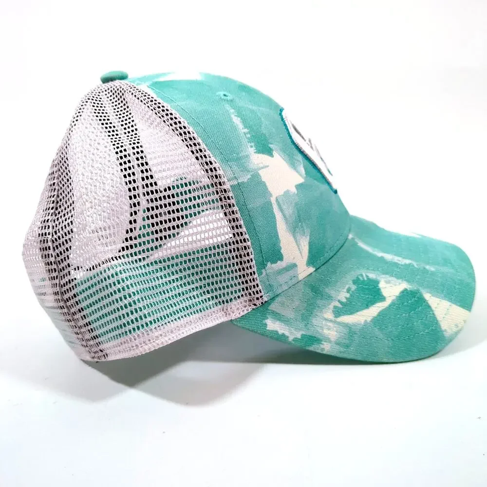 Milwaukee Brewers Women's Teal Camo Mesh Trucker Hat - '47 Brand Snapback - GOOD